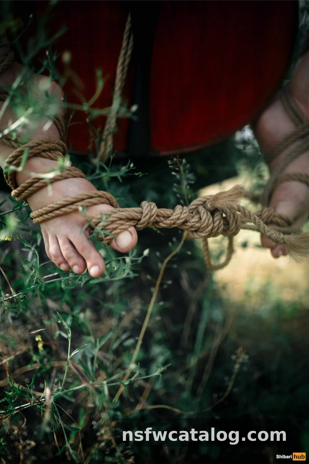 Vasilisa Lesnaya — Erotic Shibari in Nature — photo 2
